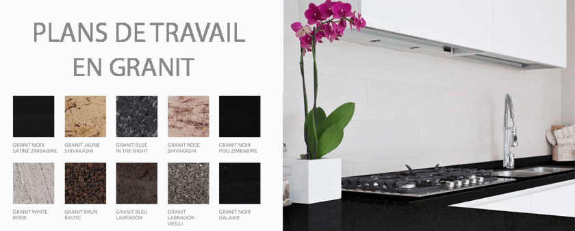 Plans de travail en granit CUPASTONE