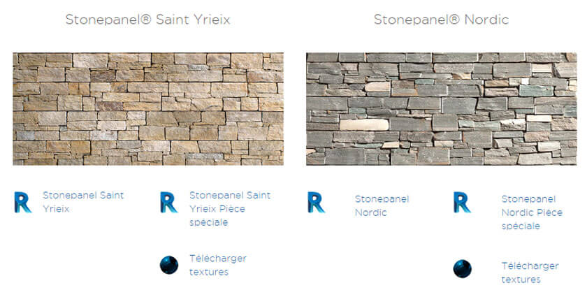 Catalogue d'Objets BIM de STONEPANEL