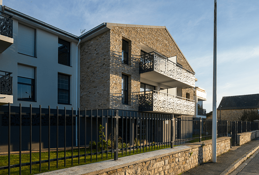 Stonepanel Sylvestre pour la façade de la residence Revery