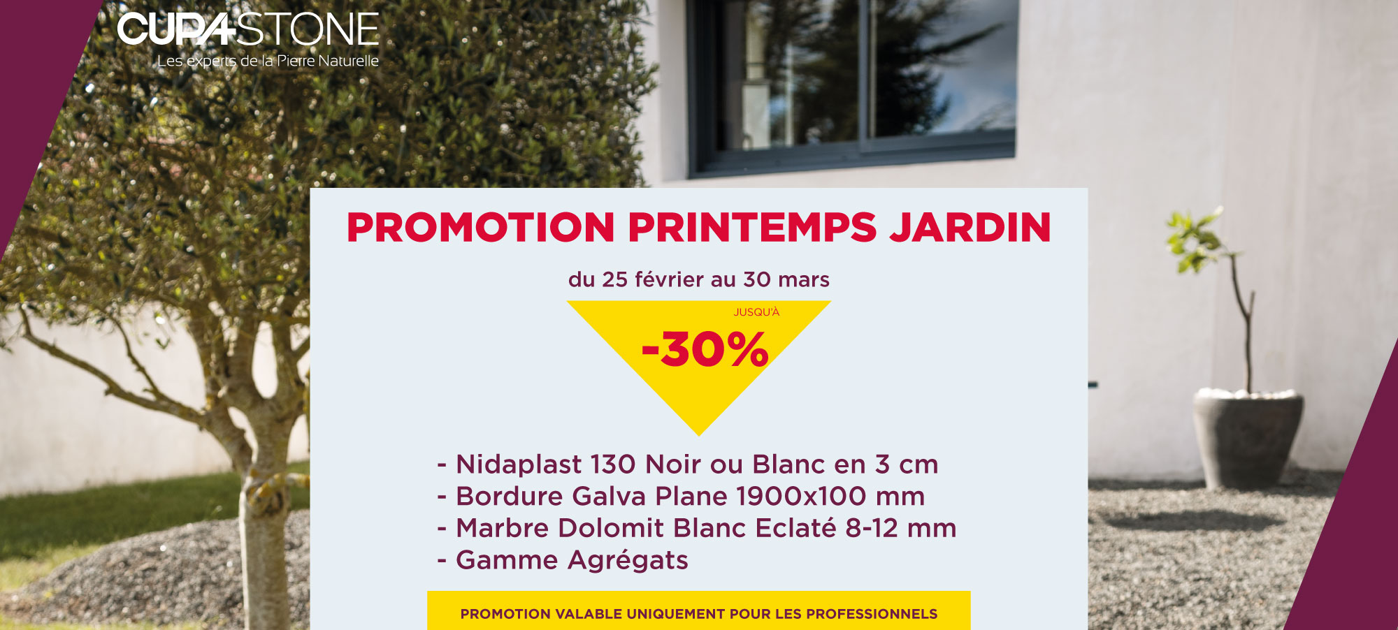 Promotion Printems Jardin CUPA STONE