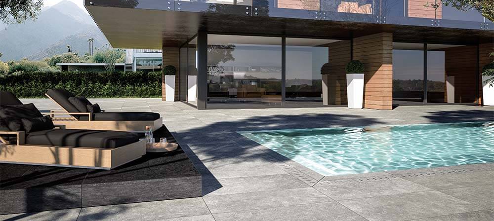 ceramique pour sols exterieurs piscine mystone bluestone